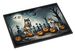 Akita Spooky Halloween Doormat Front Door Mat Indoor Outdoor Rugs For Entryway, Non Slip Washable Low Pile, 24H X 36W_maomaolike.com