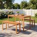 3 Pieces Acacia Wood Picnic Set With Outdoor Dining Table And 2 Benches For 4 People For Patio, Garden, Yard, Or Poolside Use_maomaolike.com