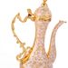 European Fashion Wine Set With Hardware Material Base, Wine Glasses, Wine Pitcher, Relief Print Decoration Crafted Ornaments_maomaolike.com