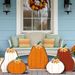 5 Large Farmhouse Thanksgiving Autumn Decorations, Wooden Autumn Signs - Country Farmhouse Style, Thanksgiving Pumpkin Harvest Theme, Standing Decorations, Thanksgiving Home Decor, Autumn Holiday Arra_maomaolike.com