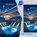 Miami Tennis Stadium Painting Poster, Vibrant Nighttime Stylized Scene Poster, Eye-catching Sports-themed Decor Suitable For Home, Game Room Or Sports_maomaolike.com