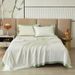 Air Conditioning Quilt Solid Color Thin Summer Quilt Three Piece Set_maomaolike.com