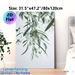 Botanical Eucalyptus & Olive Branch Painting Poster, Soft-toned Minimalist Foliage Poster, Calming Natural Decor Ideal For Living Room, Bedroom_maomaolike.com