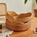 (Manual) Vietnamese Rattan Fruit Desktop Storage Box Household Living Room Snacks Bamboo Woven Mantou Basket_maomaolike.com