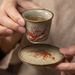 Vintage Tea Cup Drinking Cup China-Chic Master Cup Coaster_maomaolike.com