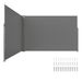 VEVOR Retractable Side Awning, 79''x 236'' Outdoor Privacy Screen, 180g Polyester Water-proof Retractable Patio Screen, UV 30+ Room Divider Wind Screen For Patio, Backyard, Balcony, Gray_maomaolike.com