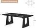 Wood Dining Table, 70" Rectangular Kitchen Table For 6-8 People_maomaolike.com