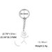 personality cute versatile simple smiley graffiti man glossy pendant stainless steel keychain_maomaolike.com