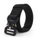 Tactical Quick Release Outdoor Military Soft Real Nylon Sports Accessories Men And Women Black Belt Unisex_maomaolike.com