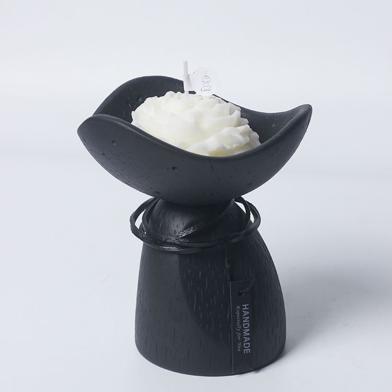 Nordic Minimalist Cement Home Aromatherapy DIY Empty Cup Candle Holder Ornament Soy Wax Container Gift_maomaolike.com