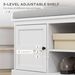 Shoe Storage Bench With Cushioned Seat, Entryway Bench Seat With 2 Cabinets And Adjustable Shelf For Hallway, White_maomaolike.com