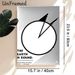 Round Earth Themed Painting Poster, Minimalist Black & White Graphic Poster, Informative Scientific Statement Decor Ideal For Home Office, Study Room_maomaolike.com