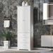 Tall Storage Cabinet With Three Drawers For Bathroom/Office_maomaolike.com
