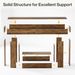 Wooden Console Table, Farmhouse 2-Tier Sofa Table Entryway Table_maomaolike.com