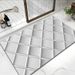 Bathroom Mat Toilet Mat Shower Mat Entrance Rug Absorbent Non-Slip Mat Soft Quick-Dry Machine Washable_maomaolike.com