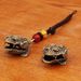 Brass Bell Golden Pendant Car Accessories Yuanbao Coin Toad Keychain Metal Crafts Street Stall Small Items_maomaolike.com