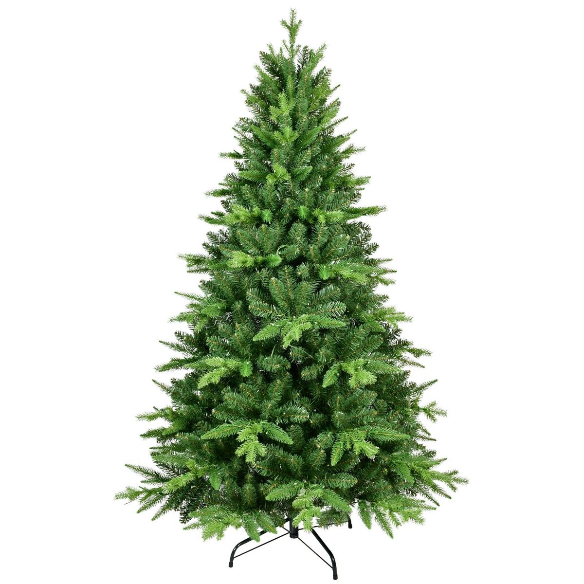 6FT PE/PVC Mixed Automatic Christmas Tree With Lights Xmas Decoration Light Up Holiday Season_maomaolike.com