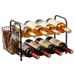 Home wine glass rack wine cabinet wine rack ornaments wine decoration inverted wine bottle rack light luxury high end wine rack_maomaolike.com