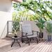 Outdoor Glider Chair, Gliders For Outside Patio With Steel Frame And Mesh Fabric For Backyard, Garden, And Porch, Gray_maomaolike.com