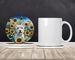 Westie In Sunflowers Large Sandstone Coasters Pack Of 4 Absorbent Round Coasters Decor Gifts For Men Or Women, 4 In, Multicolor_maomaolike.com