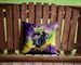 Great Dane King Of Mardi Gras Throw Pillow Machine Washable, Indoor Outdoor Decorative Pillow For Couch, Bed Or Patio, 14Hx14W_maomaolike.com
