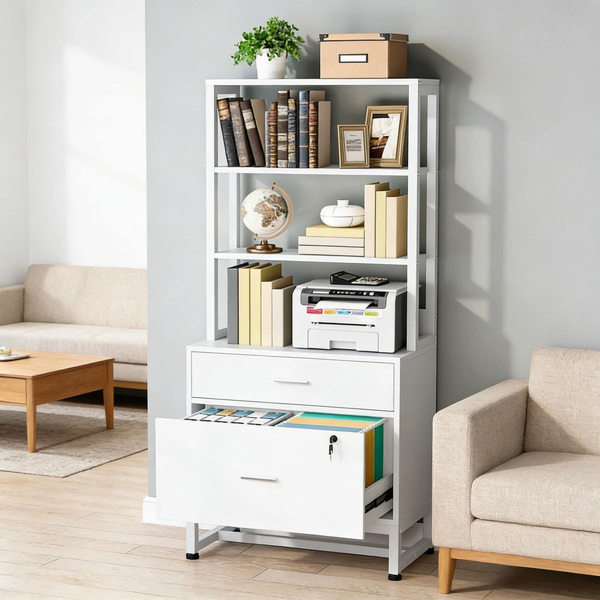 Ample Storage File Cabinet,2-Drawer Cabinet,Sturdy Filing Cabinet_maomaolike.com