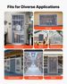 Clear PVC Strip Curtain, 84 In Height X 72 In Width X 0.08 In Thickness, 12 PCS Walk In Freezer Cooler Curtain Strips, Smooth Waterproof Plastic Door Strips For Warehouse, Freezer, Garage Doors_maomaolike.com