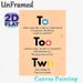 English Homophone (To/Too/Two) Painting Poster, Clear Educational Visual Guide Poster, Aids In Mastering Homophone Usage, Ideal For Study Rooms And_maomaolike.com