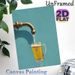 Creative Beer Themed Painting Poster, Whimsical Surreal Scene Poster, Unique Eye-catching Decor Ideal For Home Bar, Kitchen Or Lounge_maomaolike.com