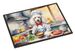 White Poodle The Chef Doormat Front Door Mat Indoor Outdoor Rugs For Entryway, Non Slip Washable Low Pile, 24H X 36W_maomaolike.com