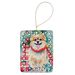Pomeranian Christmas Porcelain Ornament Christmas Tree Hanging Decorations For Home Christmas Holiday, Rectangle, Gift, Multicolor_maomaolike.com