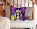 Saluki King Of Mardi Gras Throw Pillow Machine Washable, Indoor Outdoor Decorative Pillow For Couch, Bed Or Patio, 14Hx14W_maomaolike.com