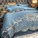 New A-Side Antibacterial Washed Silk B-Side Pure Cotton Embroidered Four-Piece Set - Ouya Series_maomaolike.com