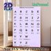 Alphabet Pronunciation Painting Poster, Soft Purple Minimalist Clear Alphabet Phonetic Guide Poster, Practical For English Pronunciation Learning_maomaolike.com