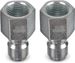 ESSENTIAL WASHER Plated Steel 3/8" Female Quick Connect Fittings Pressure Washer - Pressure Washer Plugs, 4200 PSI, 2 Pack_maomaolike.com