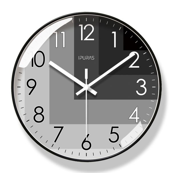 Yipula 6377 Wall Living Room Simple Nordic Fashion Home Silent Sweep Second Quartz Clock_maomaolike.com