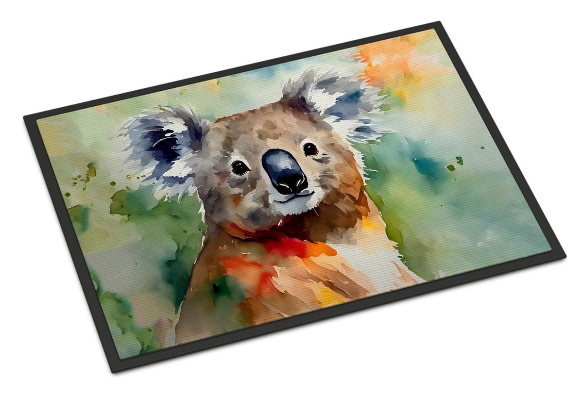 Koala Doormat Front Door Mat Indoor Outdoor Rugs For Entryway, Non Slip Washable Low Pile, 24H X 36W_maomaolike.com