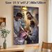Jesus With Surgeons Religious Painting Poster, Warm-toned Realistic Surgical Scene Poster, Provides Spiritual Comfort, Ideal For Clinic, Hospital Or_maomaolike.com