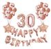Rose Gold Sequin Balloon Rose Gold Aluminum Film Digital Balloon Set Combination Balloon_maomaolike.com