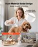 Dog Clippers For Grooming, 4 In 1 Dog Grooming Kit, Low Noise, Rechargeable Pet Shaver With 6 Combs & 4 Detachable Blades, Waterproof Cordless Pet Hair Trimmers Nail Grinder Set For Dogs Cats_maomaolike.com