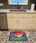 Daisies In Color Memory Foam Kitchen Mat Machine Washable Anti-Fatigue Mat Cushion Comfort Bath Mat Or Kitchen Rug_maomaolike.com