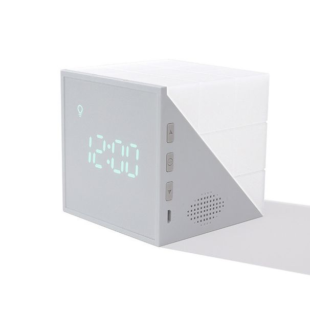 LED Light USB Dimmable Cube With Clock Table Lamp Kids Gift Bedroom Living Room Night Lights_maomaolike.com