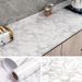 Pattern Waterproof And Oilproof Sticker Self-Adhesive Kitchen Black Medium Flower Marble_maomaolike.com