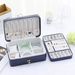 Double Layer Jewelry Box Organizer Large Capacity PU Leather Storage Ring Box Earrings Studs Jewelry Display Jewelry Packaging_maomaolike.com