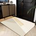 Living Room Rug Large Size Gorgeous Gold Frame Design Bedroom Rug Plush Thickened Machine Washable Thickened Underlay Interior Decorative Rug_maomaolike.com