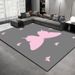 Living Room Rug Large Size Gorgeous Gold Frame Design Bedroom Rug Plush Thickened Machine Washable Thickened Underlay Interior Decorative Rug_maomaolike.com