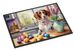 Decorating Easter Brittany Spaniel Doormat Front Door Mat Indoor Outdoor Rugs For Entryway, Non Slip Washable Low Pile, 24H X 36W_maomaolike.com