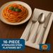 16-Piece Luxury Premium Silverware Dinnerware Tableware Set For Home - Stainless Steel Flatware Service For 4 With Forks, Knives, Spoons, And Teaspoons - Durable, Elegant, And Rust-Resistant Cutlery F_maomaolike.com