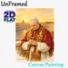 Pope Leo XIV Religious Figure Painting Poster, Warm-toned Watercolor Style Poster, Reverent Depiction Of The Pope In Ceremonial Robes With Vatican_maomaolike.com