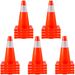 VEVOR 20Pack 18" Traffic Cones, Safety Road Parking Cones PVC Base, Orange Traffic Cone With Reflective Collars, Hazard Construction Cones For Home Traffic Parking_maomaolike.com